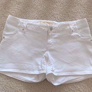 GAP side panel denim maternity shorts!